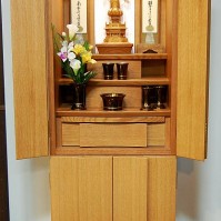 14. ナラ材台付