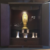タモ材紫檀色 上置